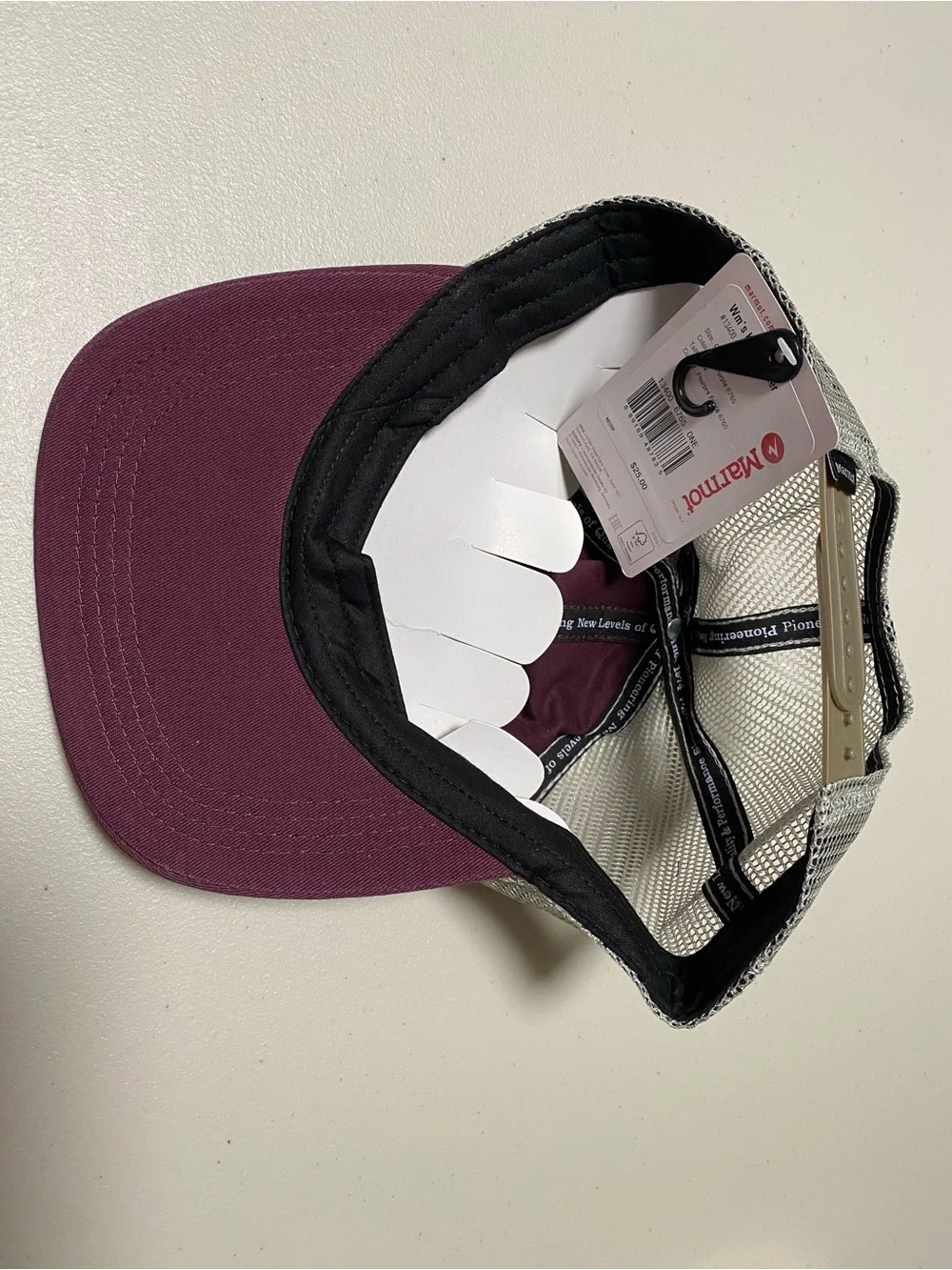 NWT Marmot  Purple & Gray Mesh Trucker Hat Unsex Size